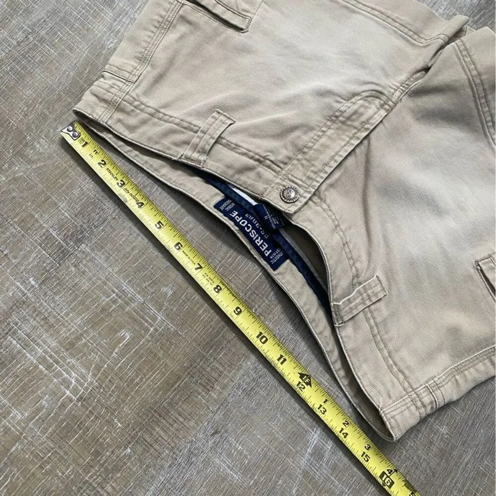 Vintage Periscope Y2K Khaki Cargo Shorts Low Rise Utility Mini Shorts 11 Bratz